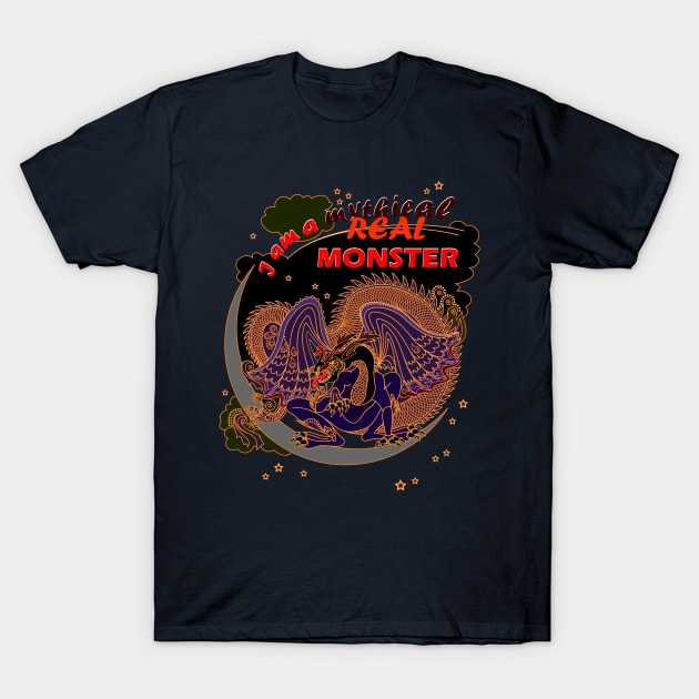 Fantastic mythical dragon T-Shirt by Artist Natalja Cernecka